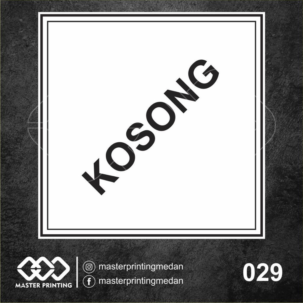 

029 - Stiker Label Kosong, Simbol Limbah B3, Sticker Vinyl, Tahan Air, Termurah, dan Bisa Custom