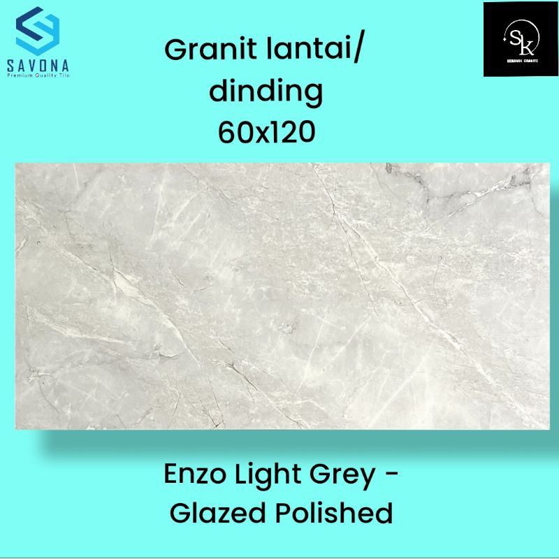 Granit lantai 60x120 Savona Gress Enzo Light Grey