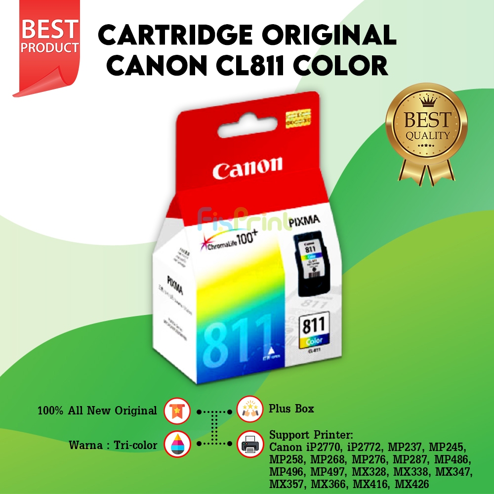 Cartridge Tinta Canon CL811 CL-811 Printer iP2770 MP258 MP268 MP276