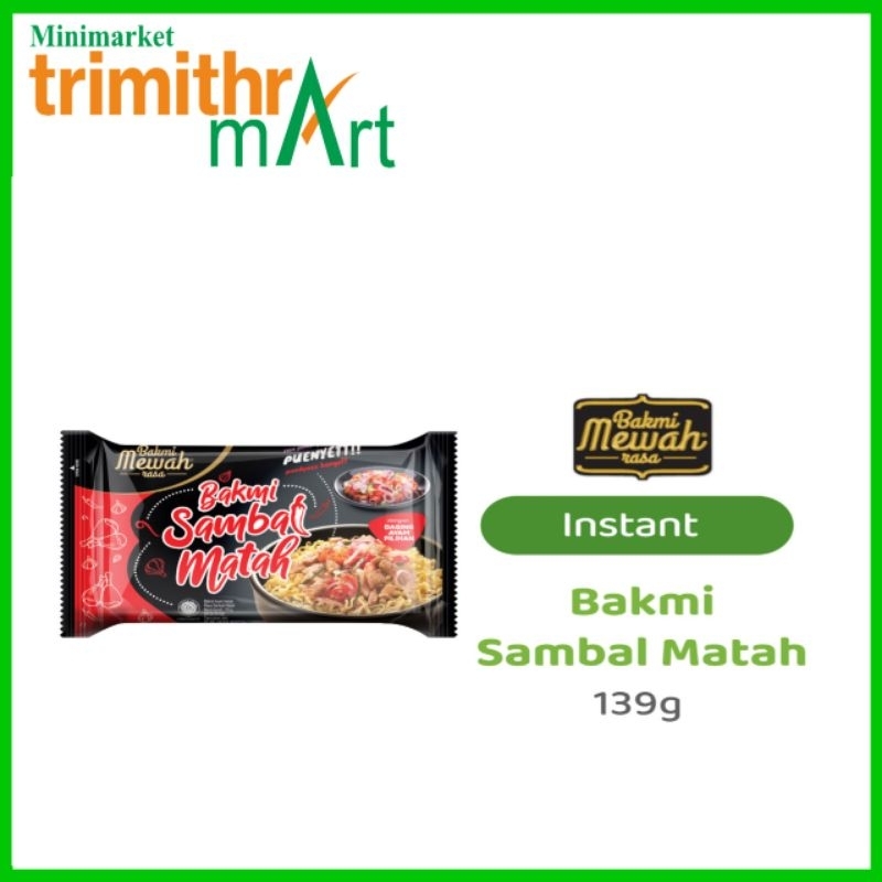 Mie BAKMI MEWAH SAMBAL MATAH 139G *DagingAyamPilihan*
