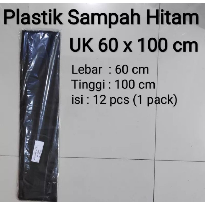 plastik sampah hitam 60x100