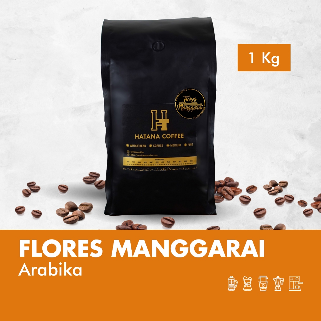 

Kopi Arabika Flores Manggarai (Full Wash) 1 KG | Hatana Coffee