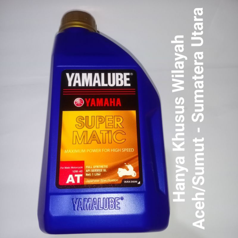 oli Yamalube Super Matic 10W-40 1 liter Nmax /Aerox /Lexi original