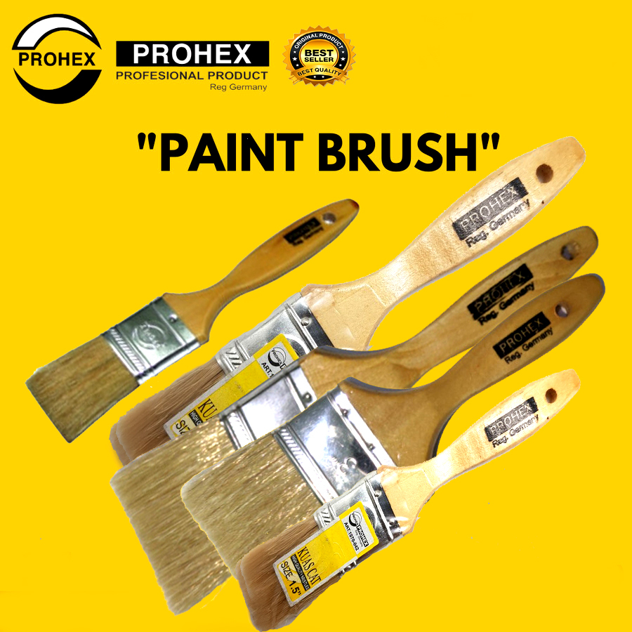 

Kuas Cat PROHEX 1 / 1.5/ 2 /2.5 / 3 inch Kuas Cat / Paint Brush ORIGINAL PROHEX