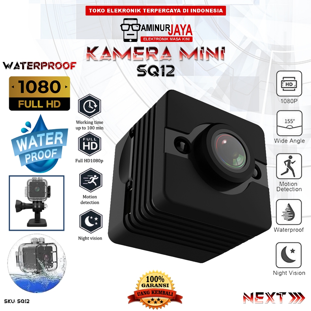 Camera SQ12 Full HD 1080P Wide Angle Motion Detection Kamera Mini Action Cam Sport Waterproof Camcor