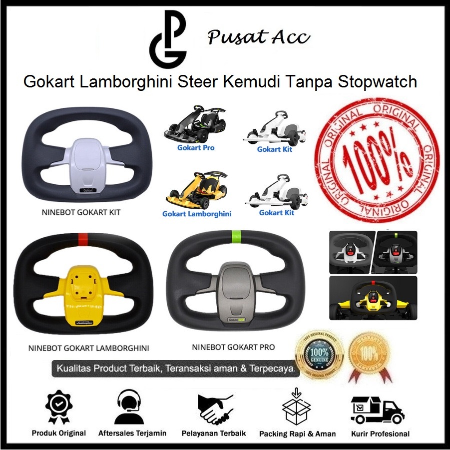 Segway Ninebot Gokart / PRO / Lamborghini Steer Kemudi Tanpa Stopwatch Steer Mobil Gokart