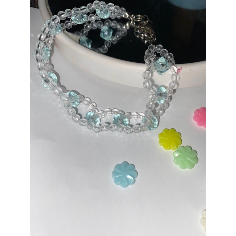 Gelang Manik Kristal / Crystal Bracelet Beads (FREE CINCIN)