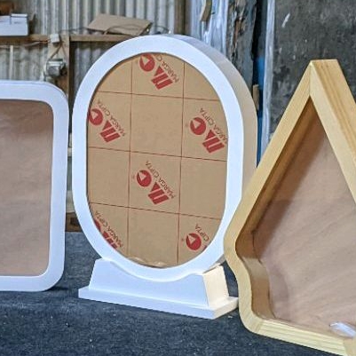 Bingkai mahar oval + tatakan 30x40