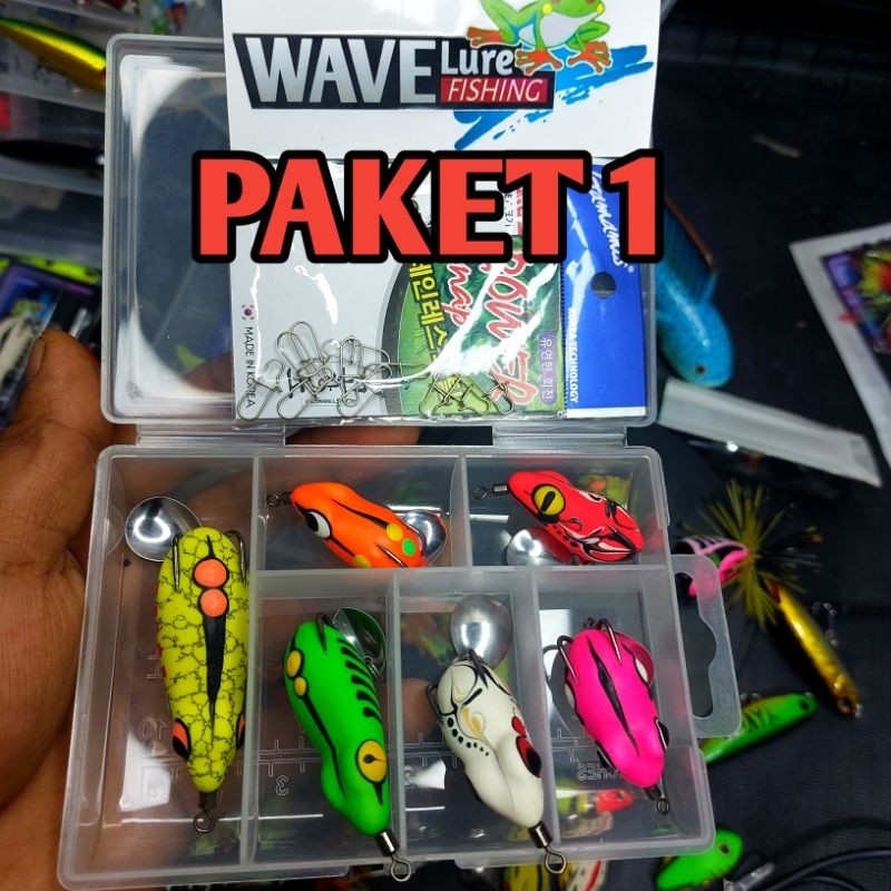 Paketan Umpan Softfrog 1Set kotak Daido bonus snap / Paket Soft frog