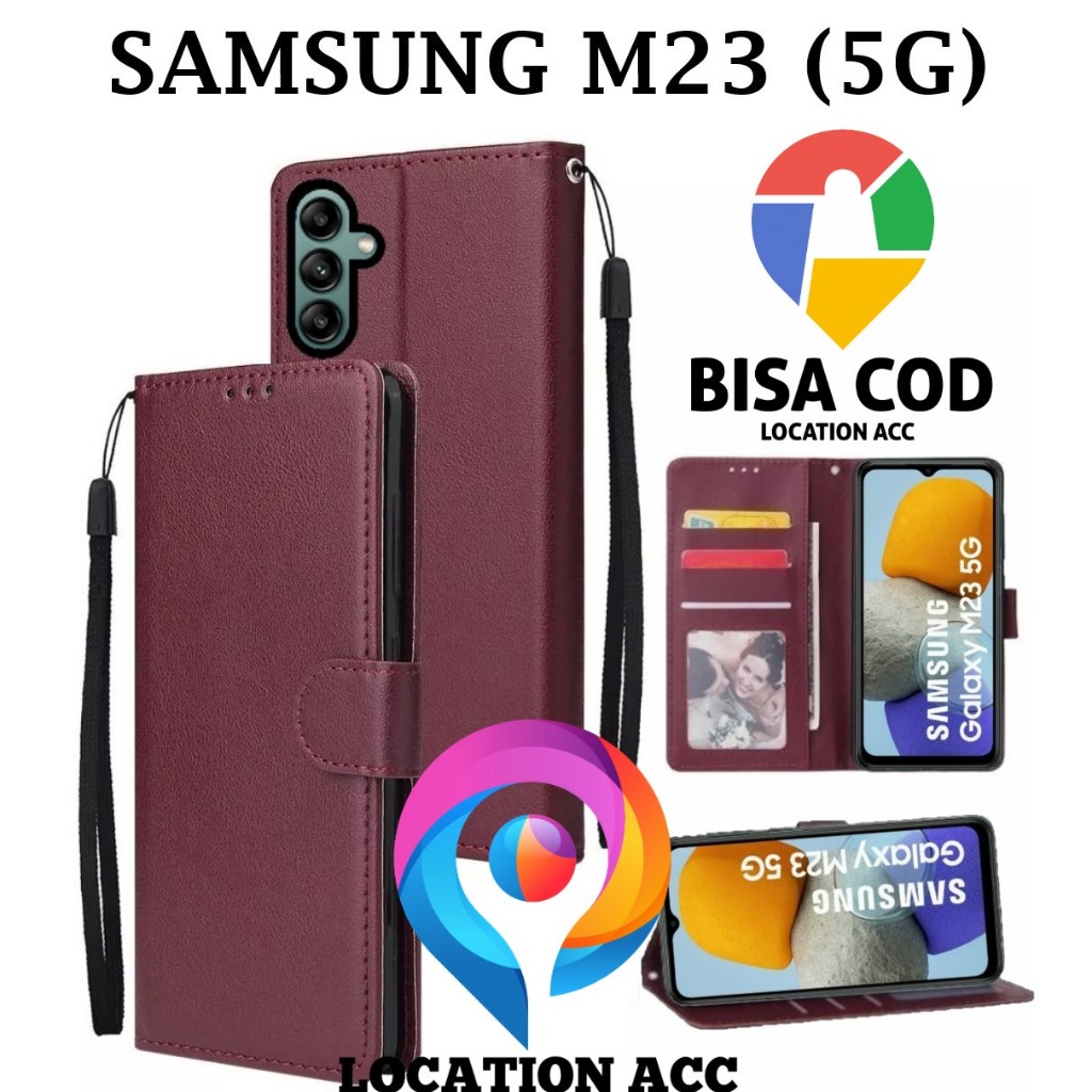 SAMSUNG M23 (5G) FLIP LEATHER CASE PREMIUM-FLIP WALLET CASE KULIT UNTUK SAMSUNG M23 (5G) - CASING DO