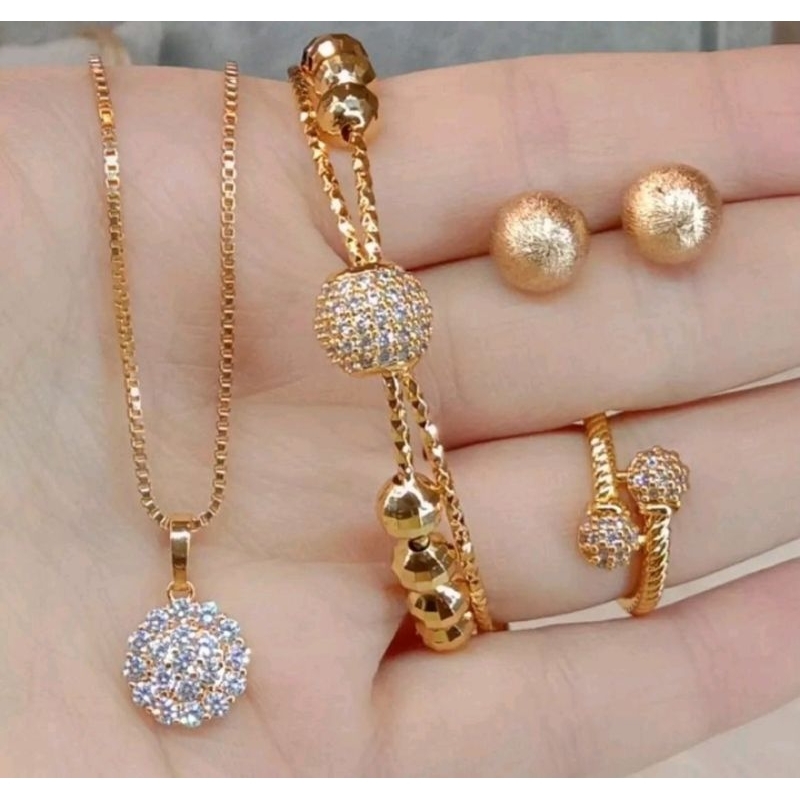 set perhiasan dewasa titanium asli anti karat