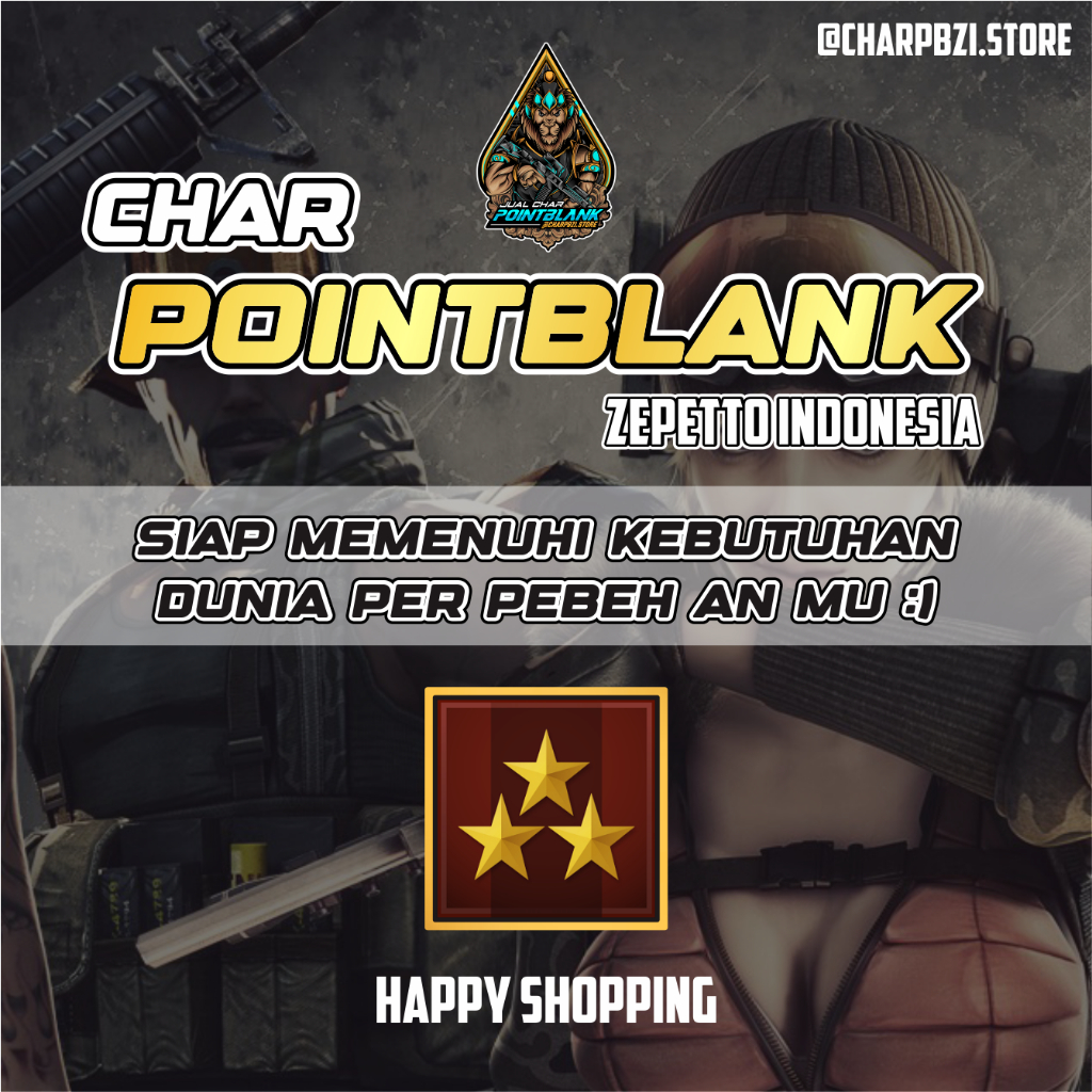 CHAR POINTBLANK / CHAR PB - BINTANG 3