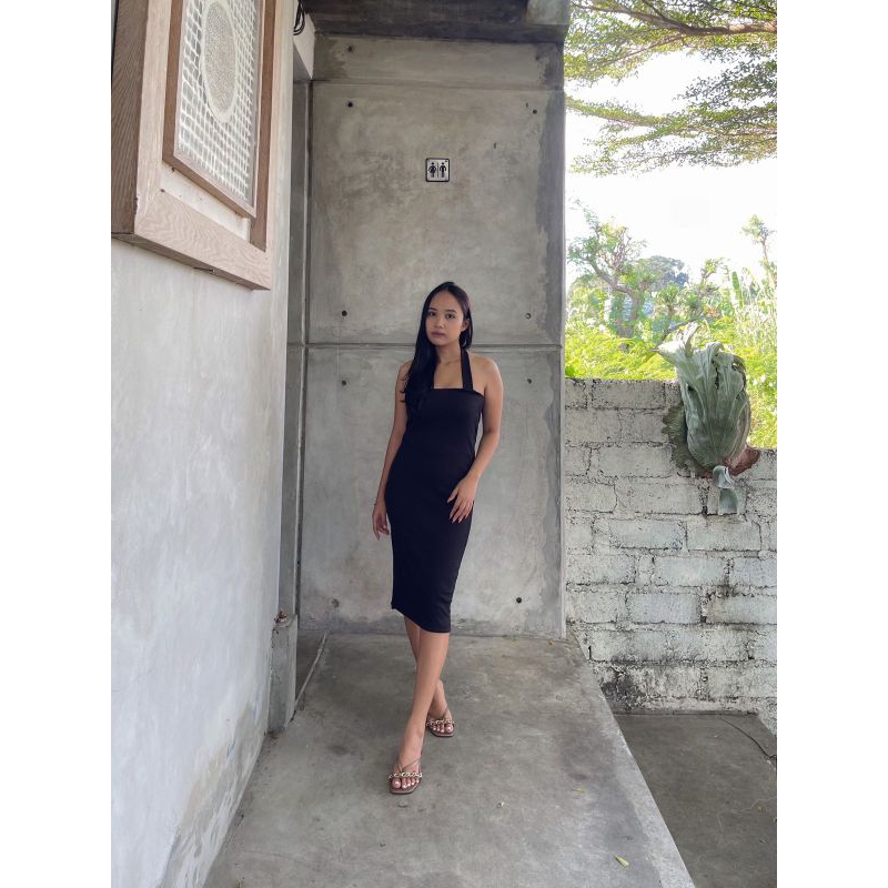 Ema Dress Halter Bodycon - Dress Pendek Wanita