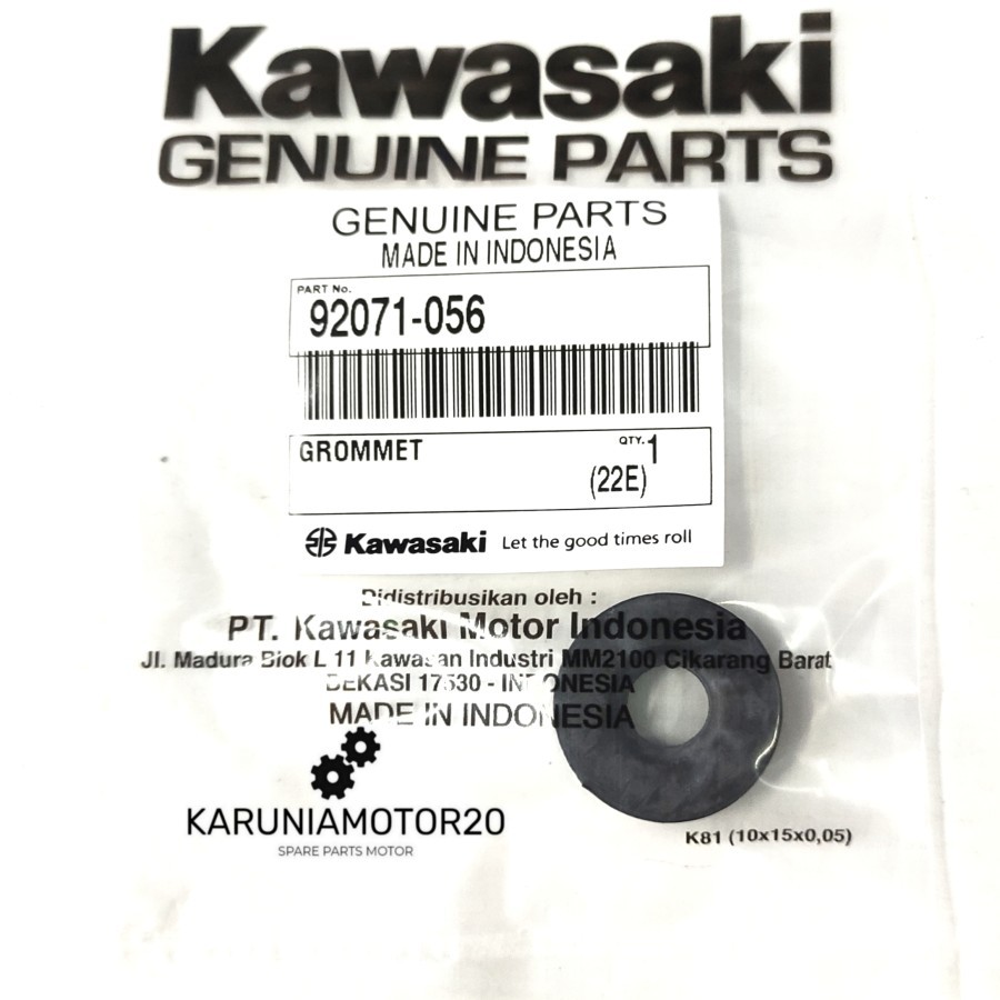 Karet Grommet Cover Body Ninja R/RR Original Kawasaki 92071-056