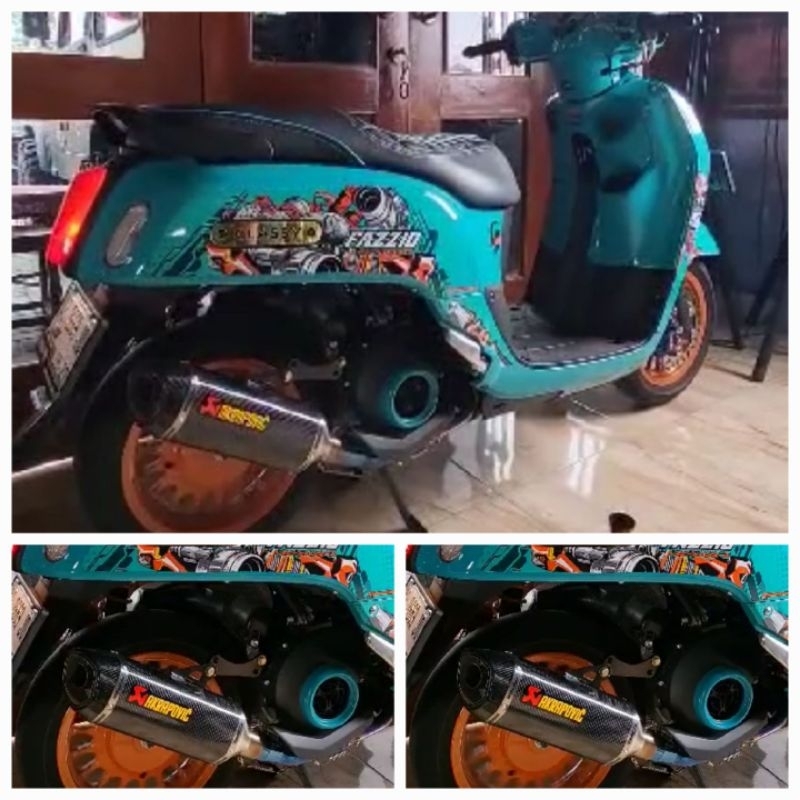 knalpot akrapovic full system for Fazzio