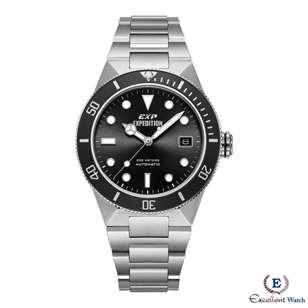 Excellent Watch Jam Tangan Pria Expedition E 6851 Black