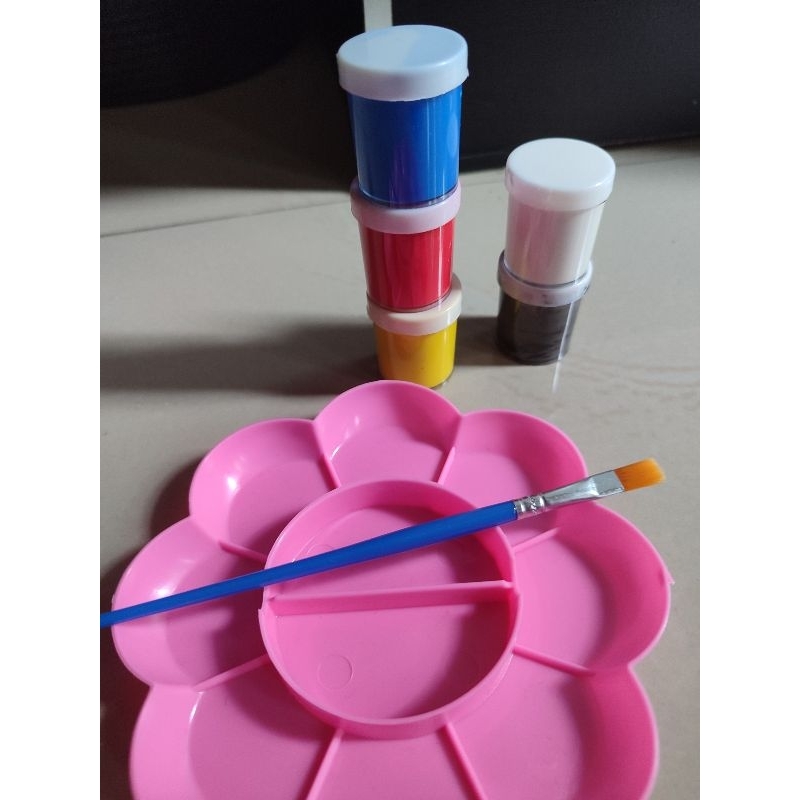 

PAKET ALAT LUKIS / CAT 5 WARNA, PALET, KUAS