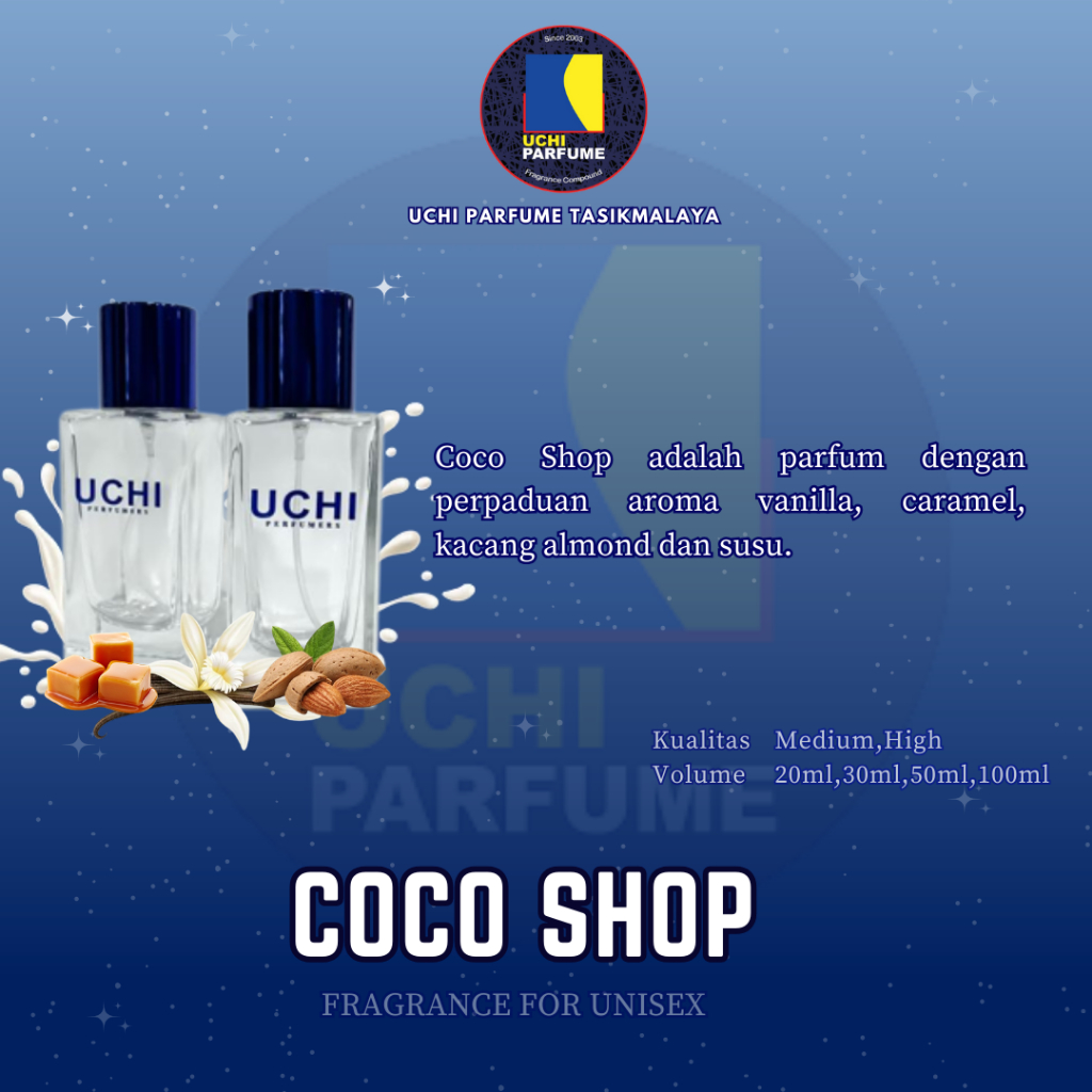 Uchi Parfume Refill Parfum  COCO SHOP (20ML,30ML,50ML,100ML)