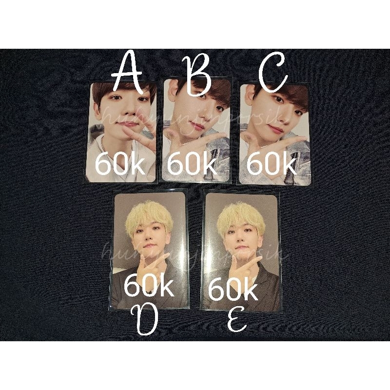 PHOTOCARD BAEKHYUN PC MURAH TEOLAEGI