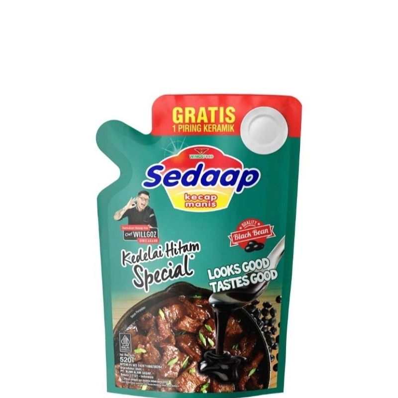 

Kecap Sedaap Kedelai Hitam Spesial 520ml (Tanpa Hadiah Piring)