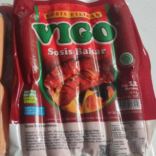 

VIGO Sosis Bakar Isi 12 Pcs 550 Gram