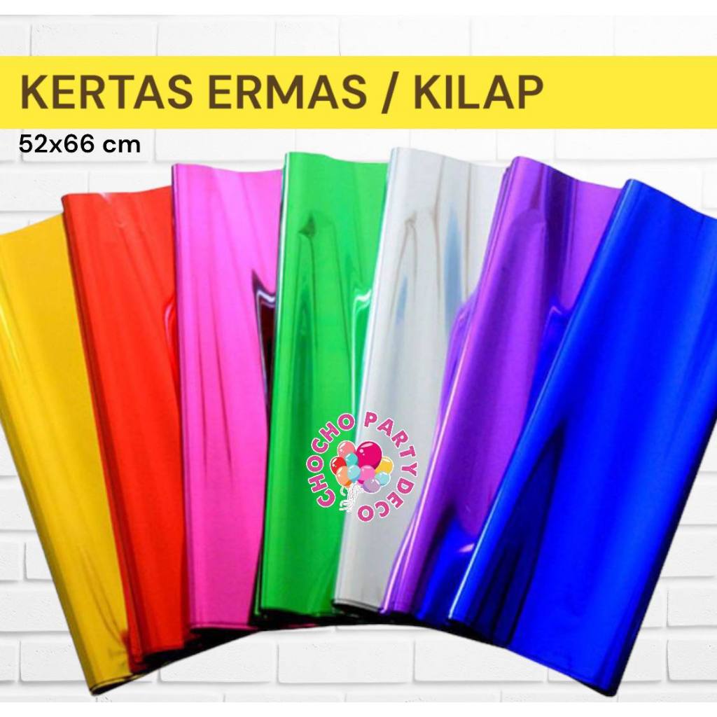 

(min12pc) Kertas Ermes - kertas ermas - kertas hermas - kertas hermes - kertas kilap