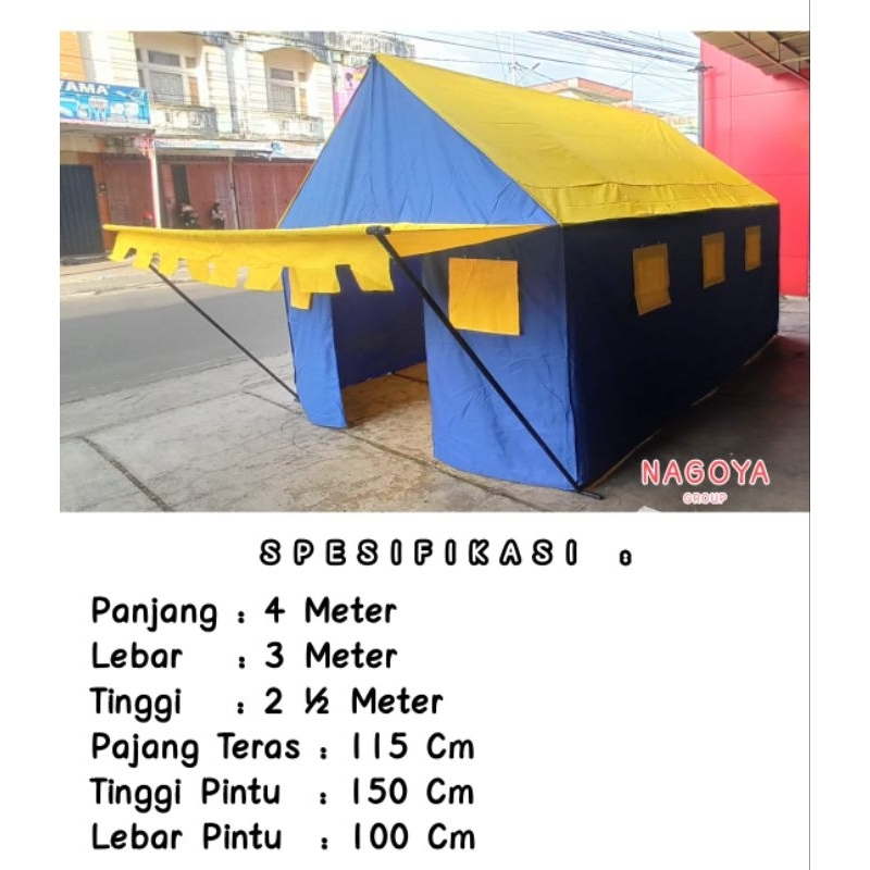 Tenda  3x4 Kain