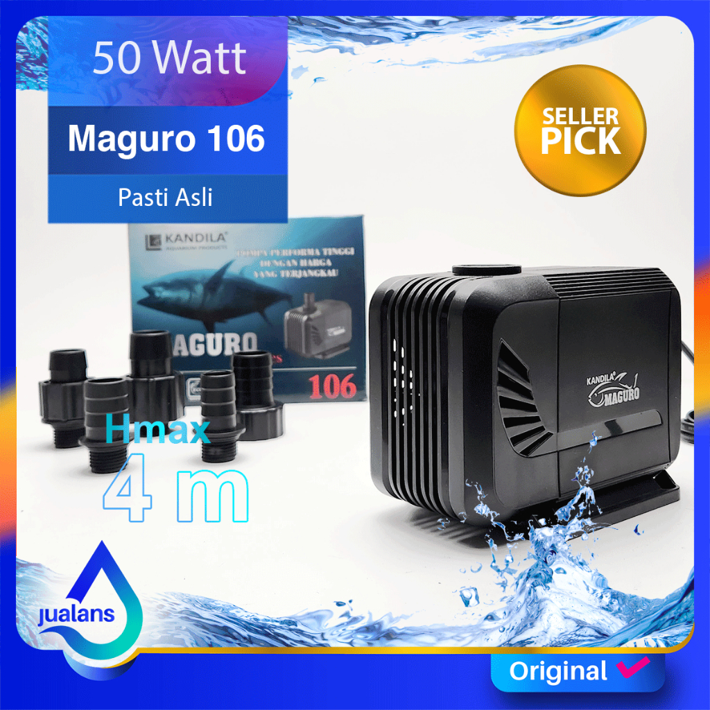 KANDILA MAGURO 106 Pompa Aquairum Kolam Koi 4000 Lh