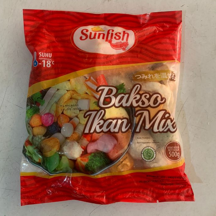 

SUNFISH bakso ikan mix 500gr