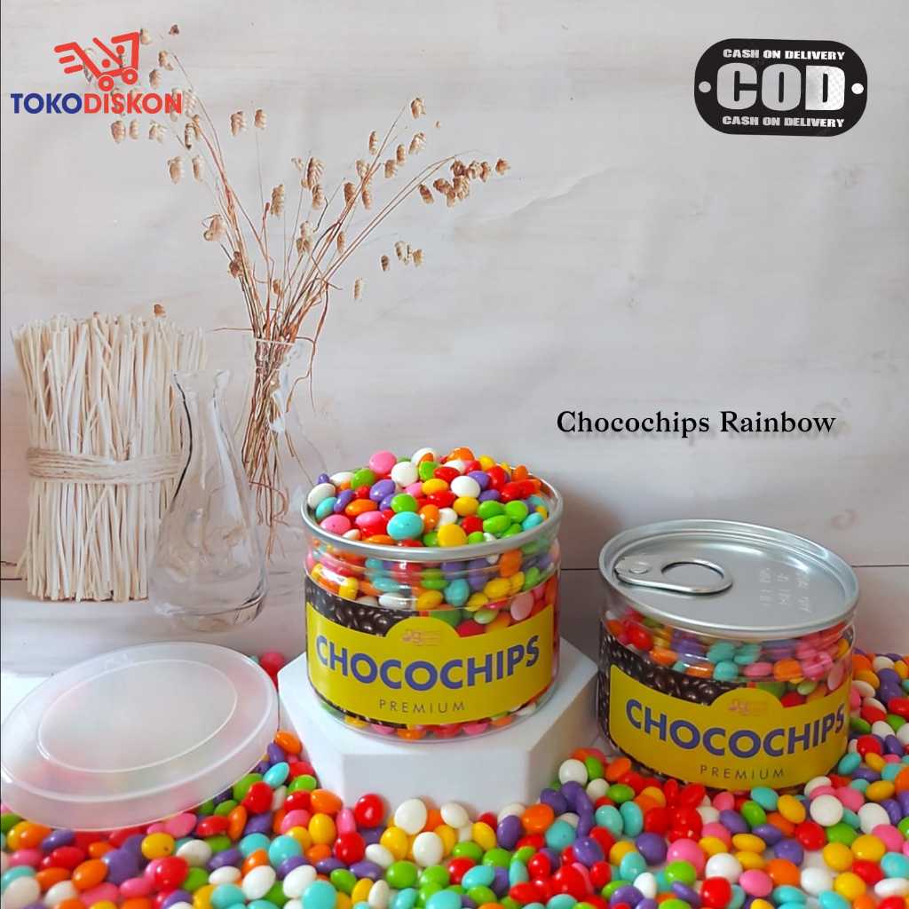 

Can Chocochips Pipih Warna Warni Chocochips Bulat Rainbow Sprinkle Topping Hiasan Kue Donut Pop Ice Kualitas Premium