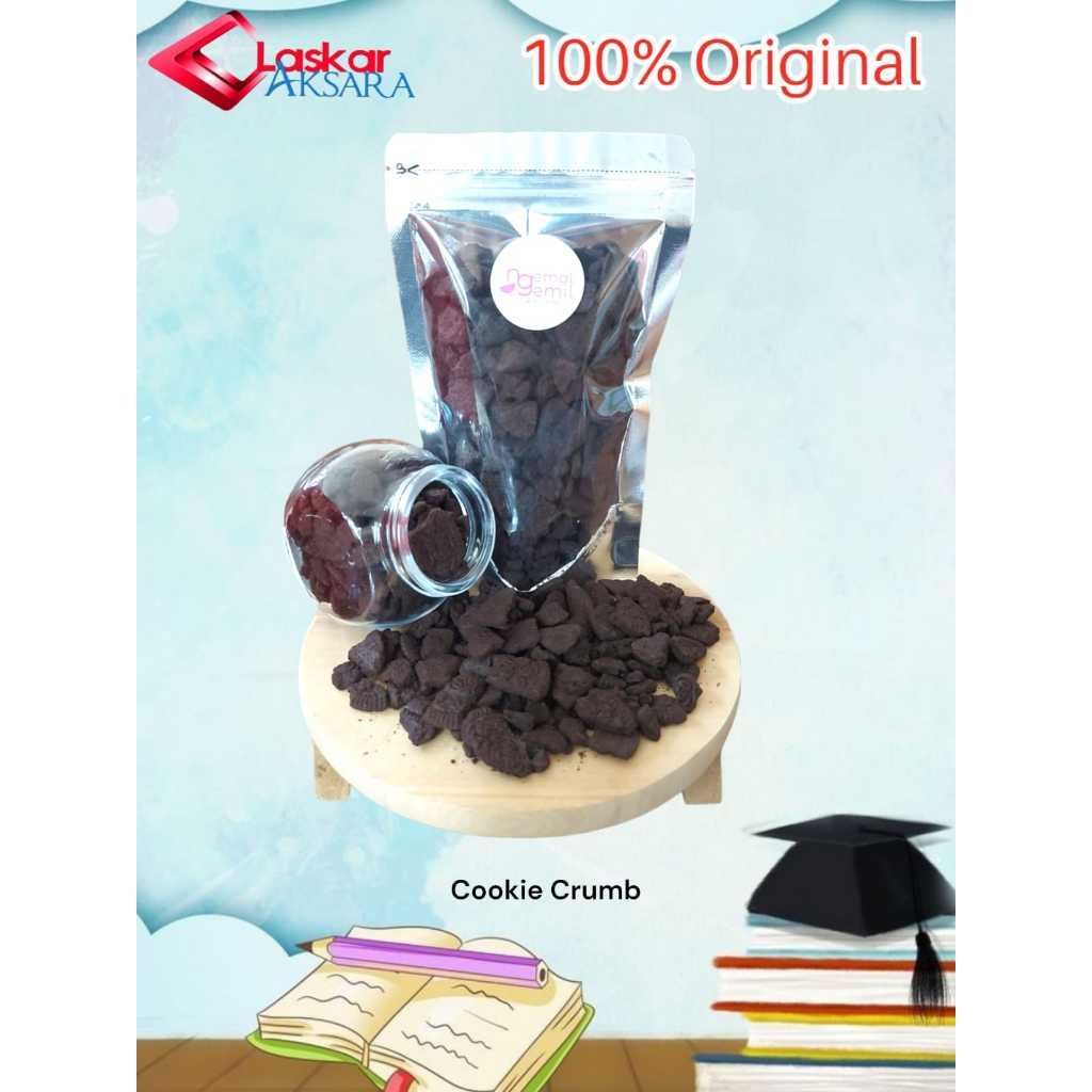 

Cookie Crumb Biskuit Crumb Remahan Biskuit Hiasan Topping Kue Puding Cake / Premium