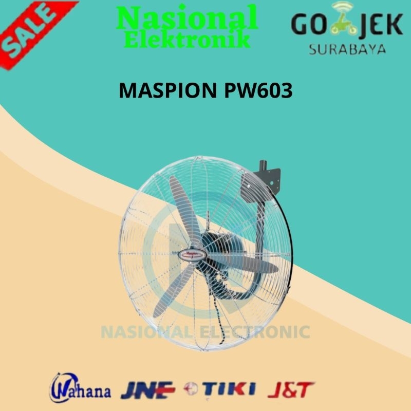 KIPAS ANGIN MASPION PW 603/KIPAS ANGIN MASPION PW603/KIPAS ANGIN TEMBOK WALL FAN MASPION 24 INCH PW-