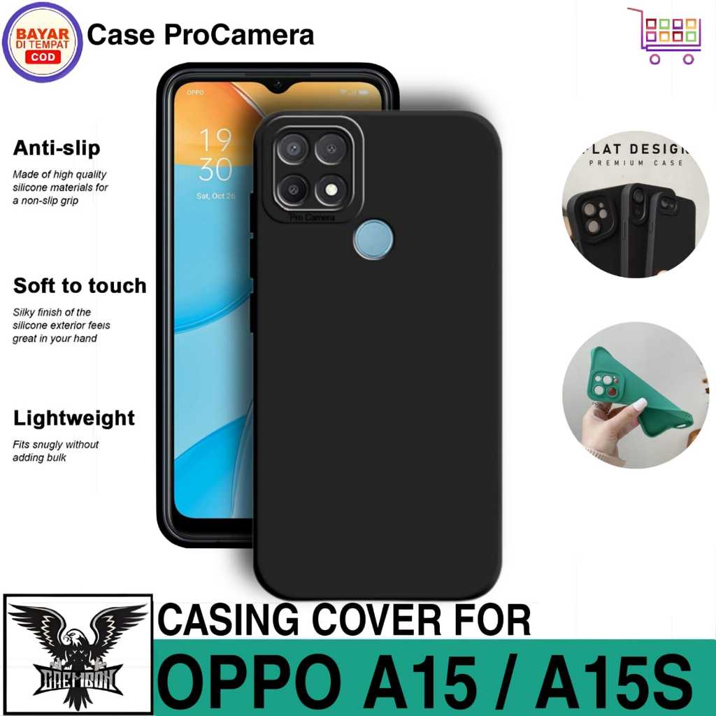 Promo Soft Case Oppo A15 / A15s Fusion Armor Tranparant Premium Casing Cover Anti Bekas Sidik Jari
