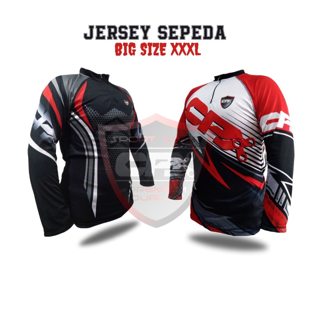 CPX Jersey Baju Sepeda Downhill BIG SIZE XXXL MTB Gowes Pria Wanita Terlaris
