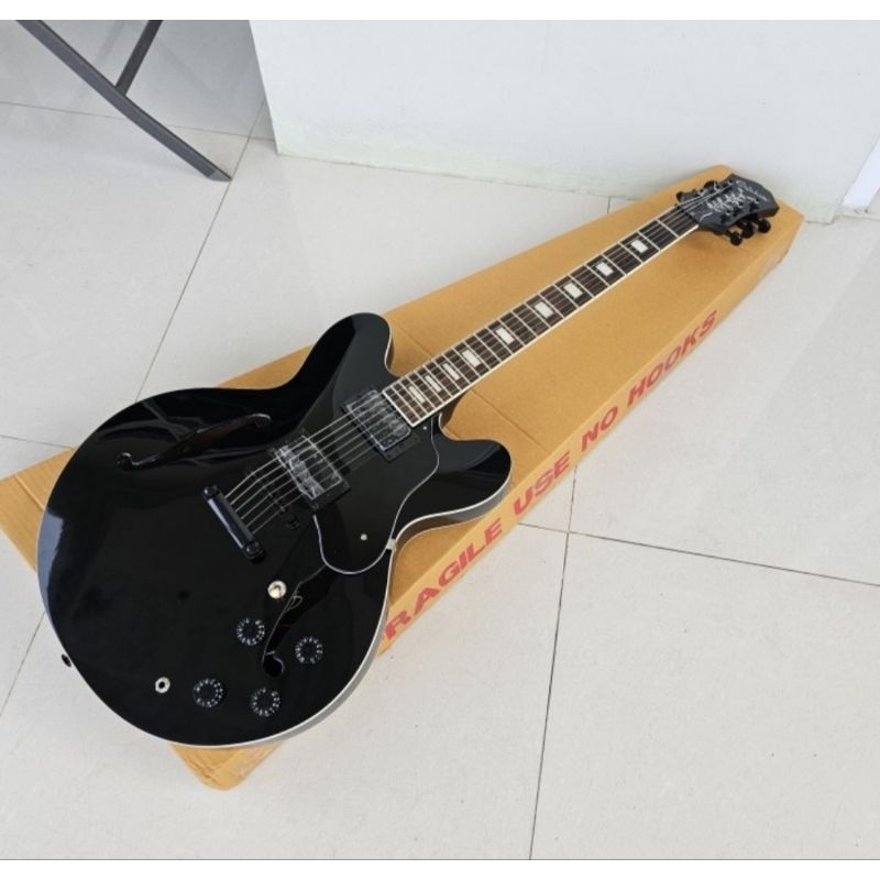 Epiphone semi hollow body black new