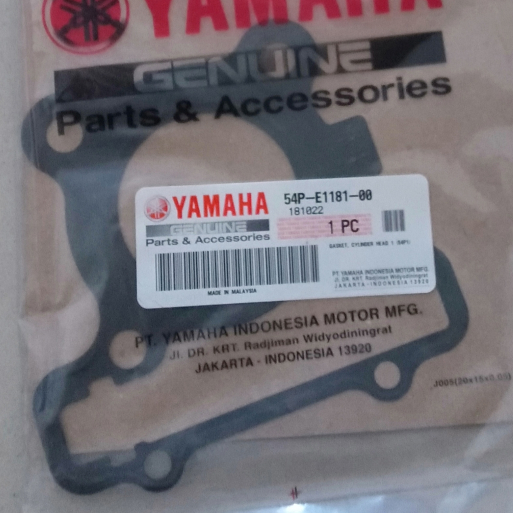 GASKET, CYLINDER HEAD / PERPAK BLOK ATAS / PAKING CYLINDER HEAD - MIO J / MIO GT / SOUL GT 115 / FIN