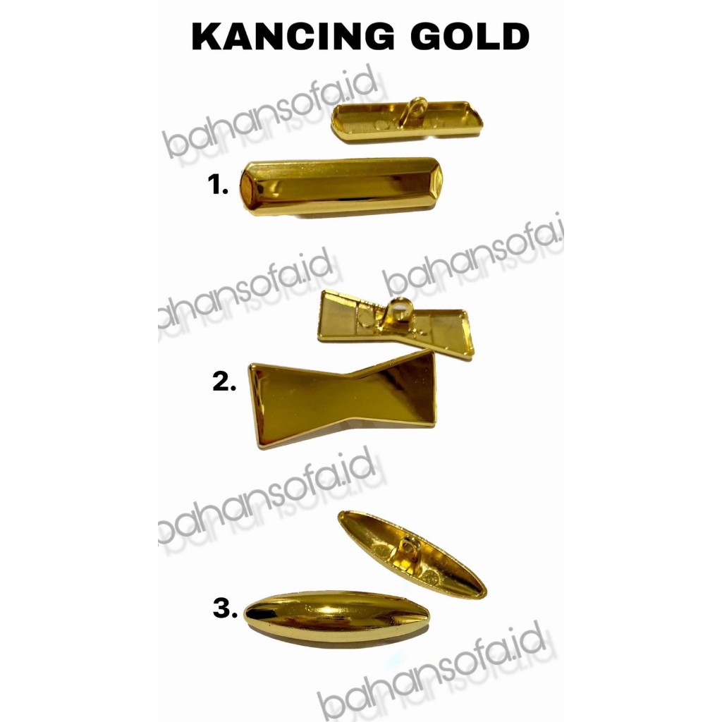 KANCING SOFA GOLD / AKSESORIS KANCING SOFA EMAS / SOFA GOLD BUTTONS / KANCING SOFA DIVAN