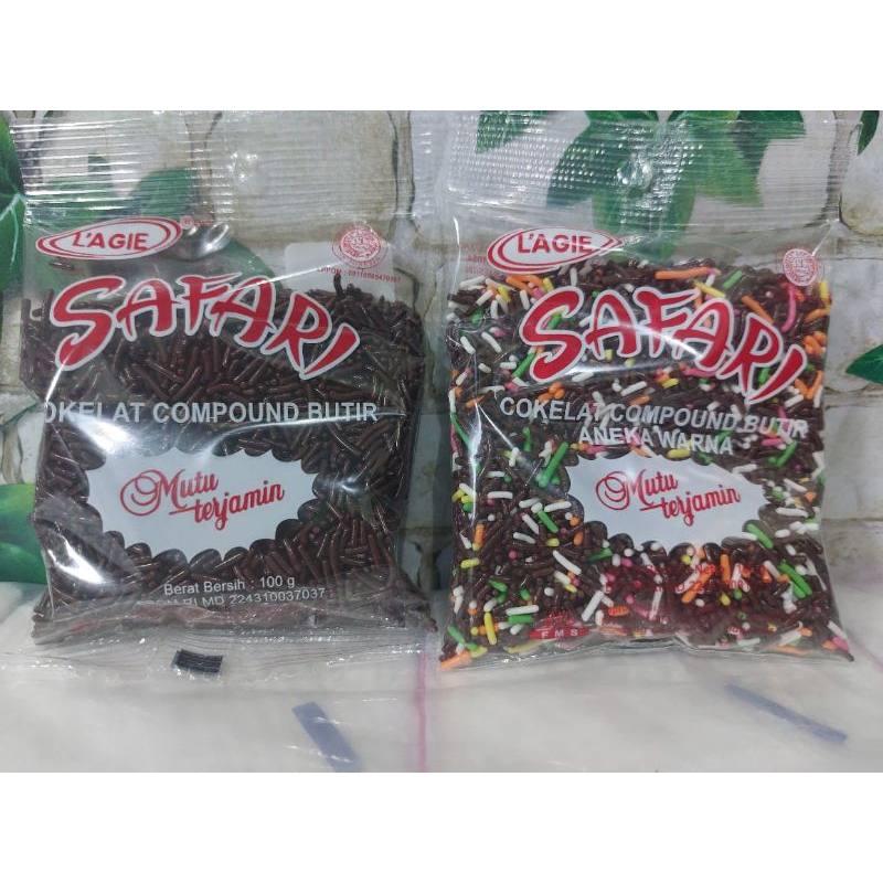 

Coklat meses coumpound butir Safari L'agie