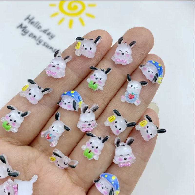 Aksesoris Kuku Palsu Nailart "Pochacho" Sanrio Pocha