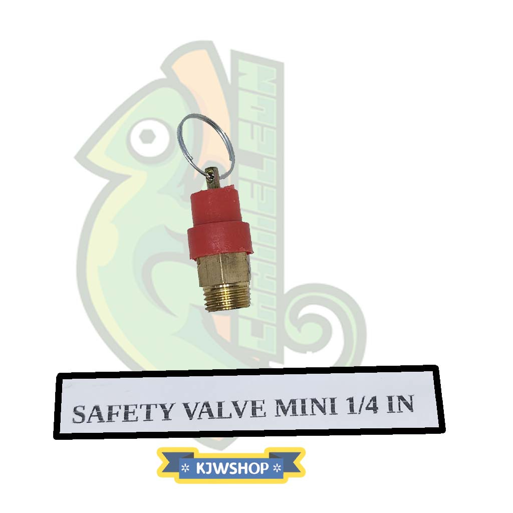 SAFETY VALVE Kompresor 1/4" Pengaman Kompresor Ukuran 1/4" Mini Safety Kompresor Drat 1/4 Inch Safet