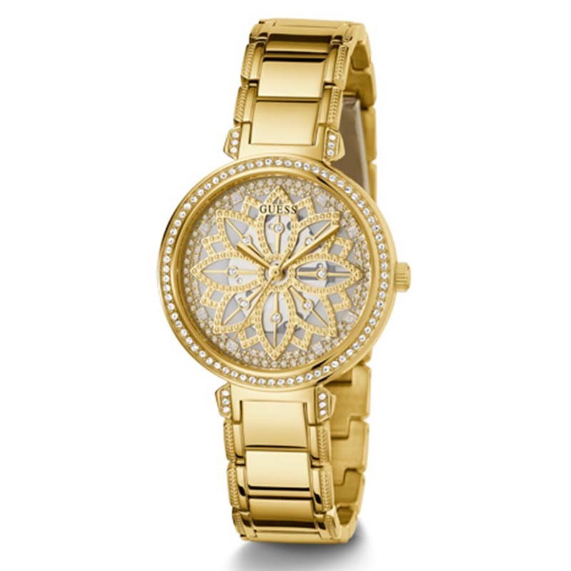 promo 100% asli Jam Tangan wanita - Guess Ladies Watch Gold  - GW0528L2