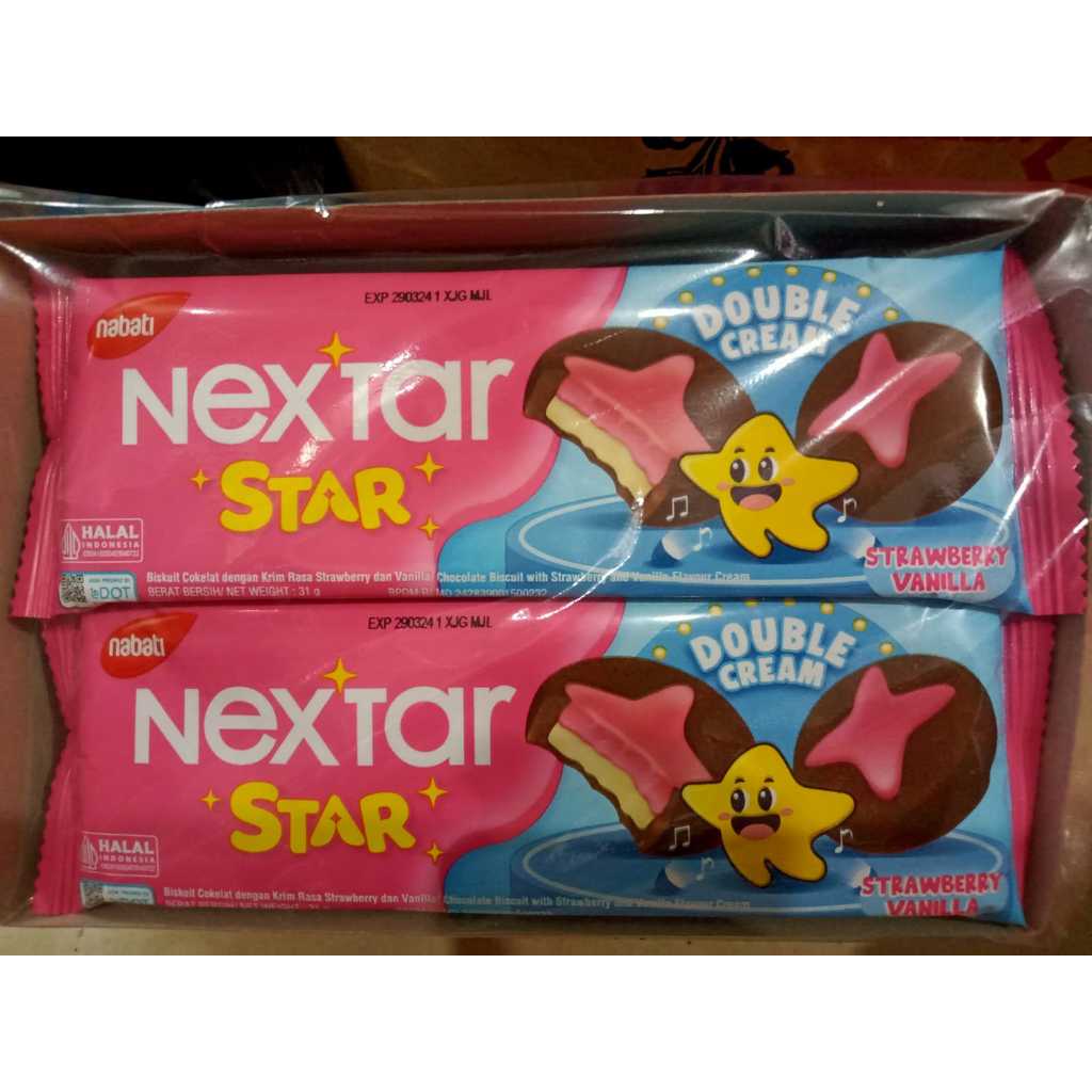 

Nabati Nextar Box Kue Nastar Berbagai Varian Pilih Rasa Nanas Coklat STrawberry Goguma Star