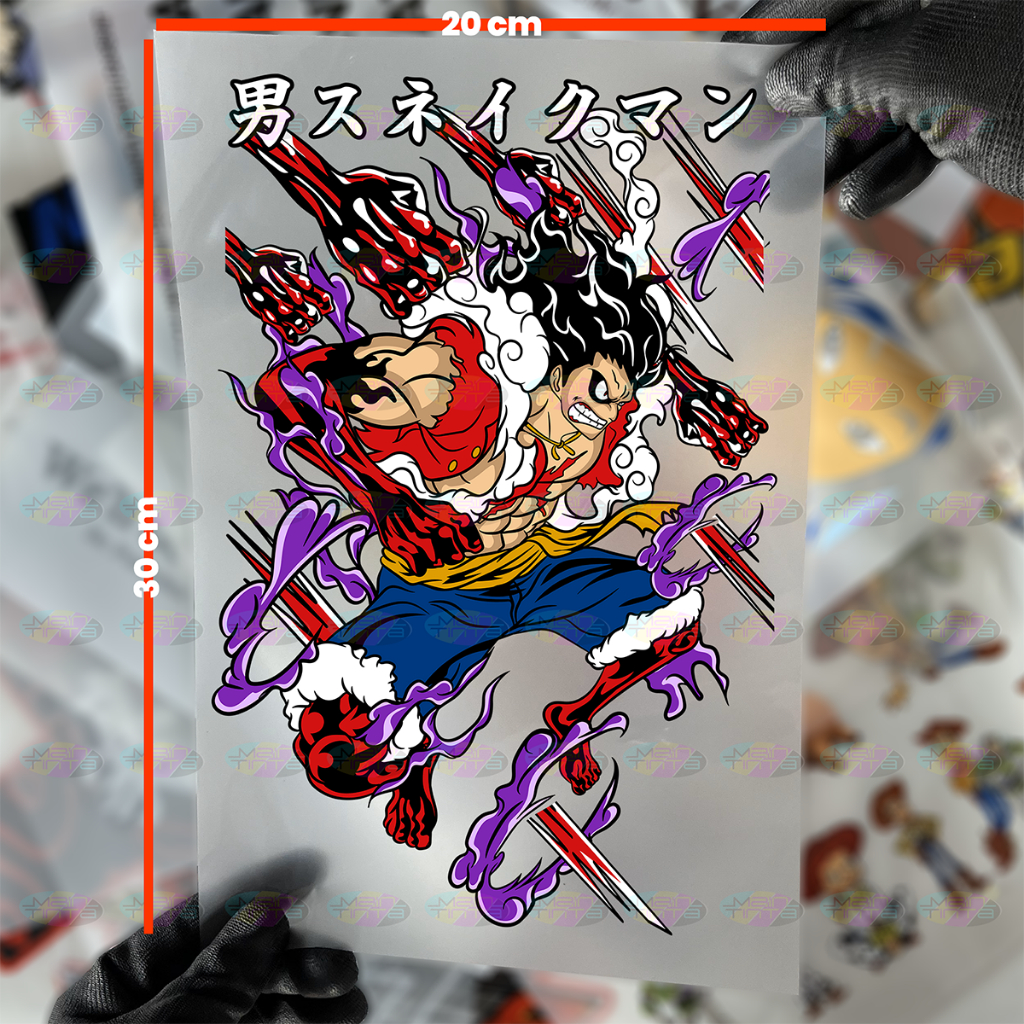 Sablon Setrika Sablon DTF A4 Anime One Piece V1