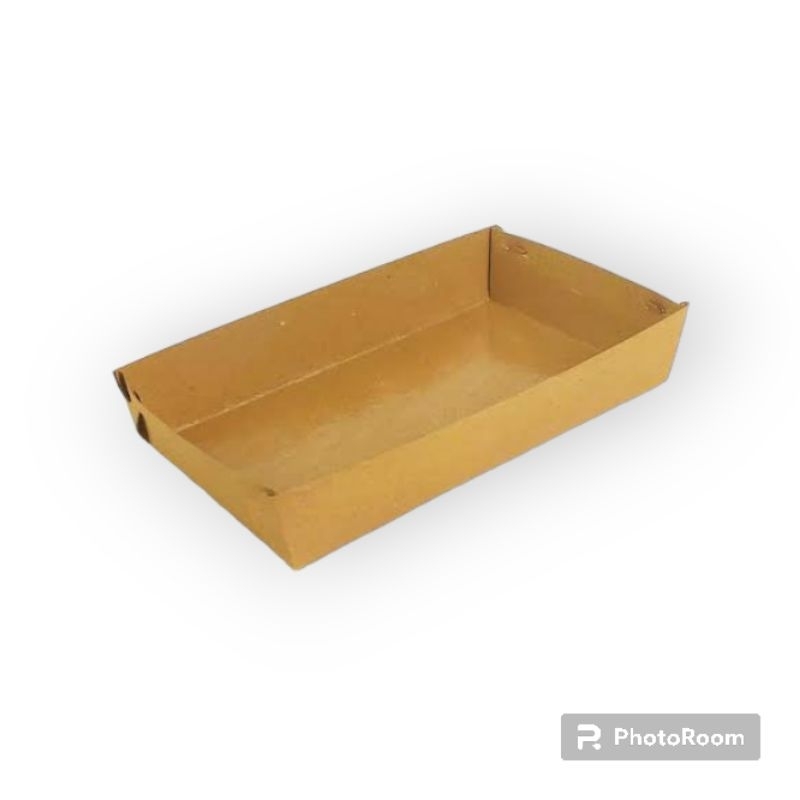 

[ ISI 50 ] UK L PAPER TRAY KRAFT / FOOD TRAY COKLAT UK L