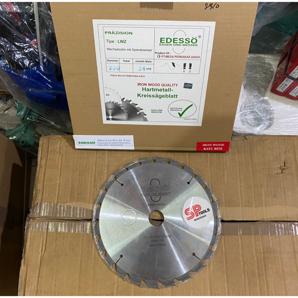 MATA GERGAJI POTONG KAYU CIRCULAR SAW 10" X 24T 10 INCH EDESSO GERMANY