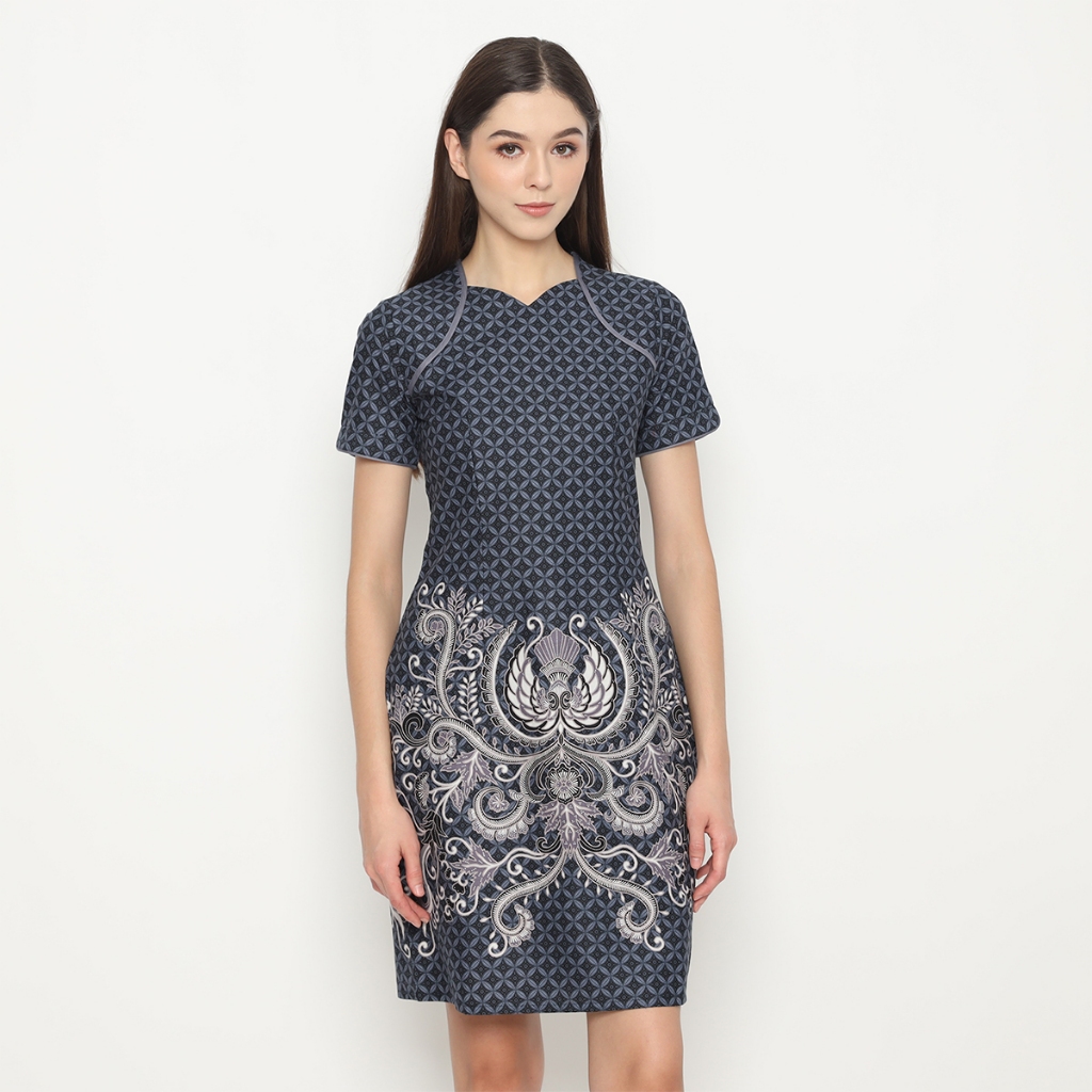 My Aksa Batik Wanita Dress Furing Cloe Clive