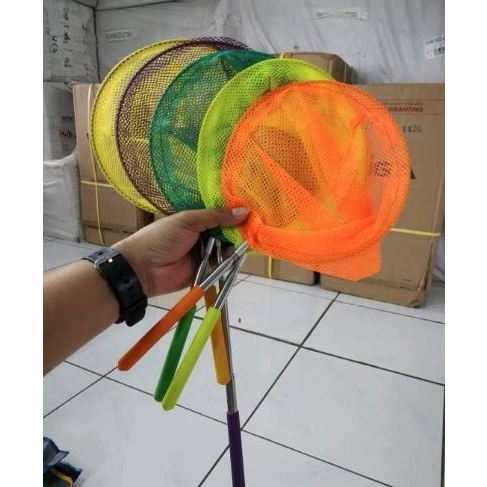 Serokan Ikan Teleskopik Bulat / Seser Ikan / Serokan Ubur-ubur / Serokan Kupu-kupu
