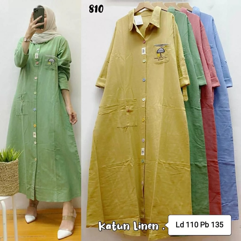 DRESS KATUN LINEN