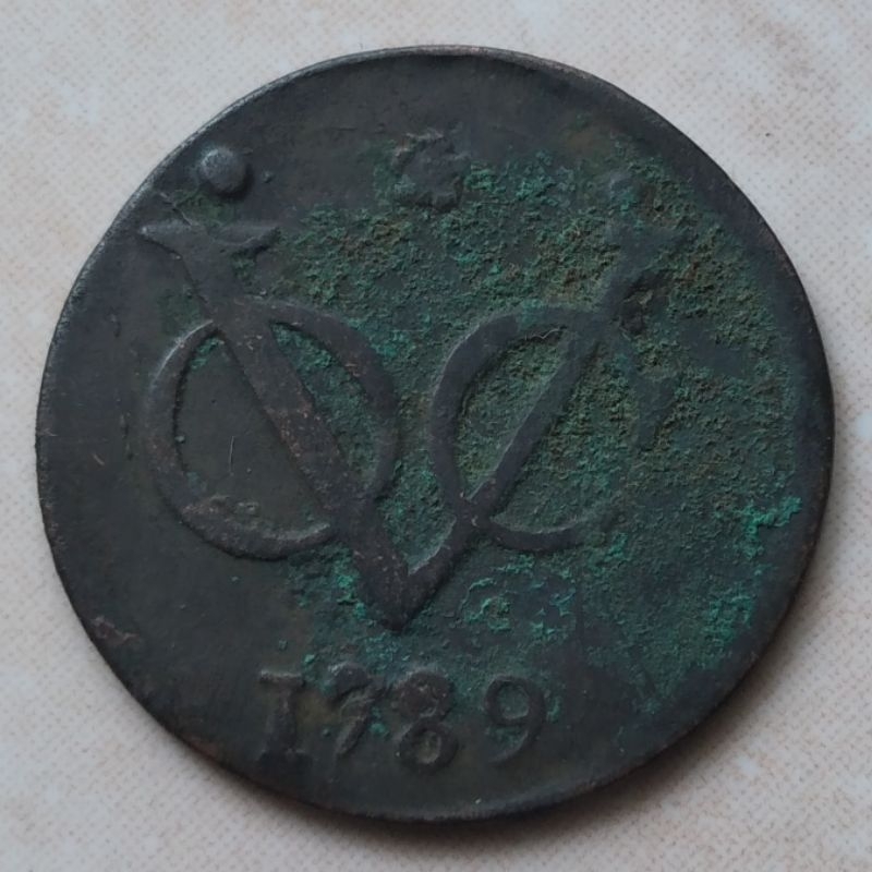 Koin Kuno VOC 1 Doit 1789 West Friesland - YN758