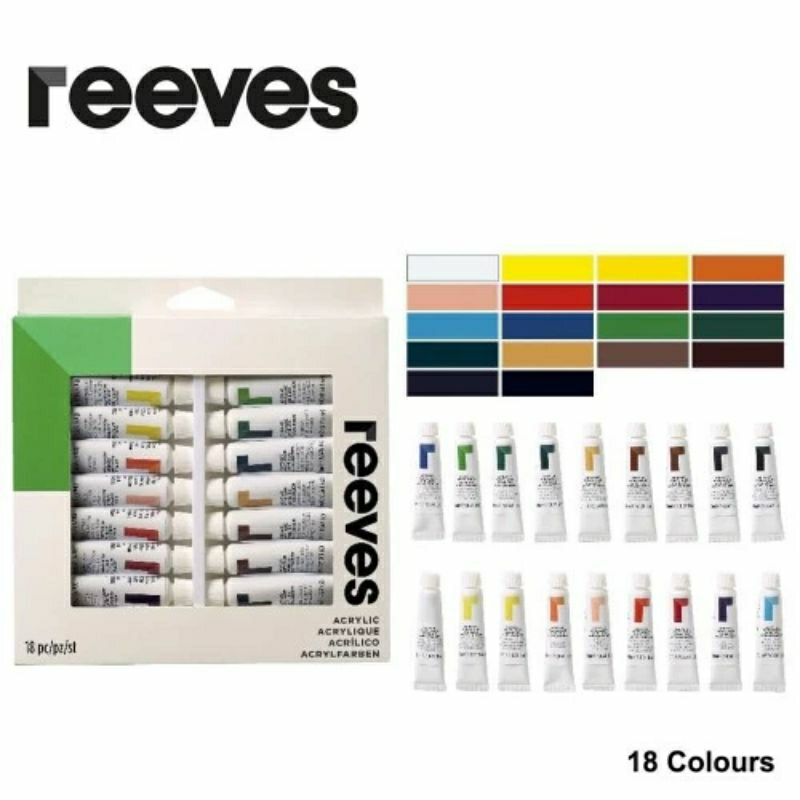 

Reeves cat acrylic 18 colour//cat Reeves